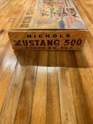 1959 NICHOLS MUSTANG 500 CAP GUN STOCK NO.  505 W/ORIGINAL BOX 6