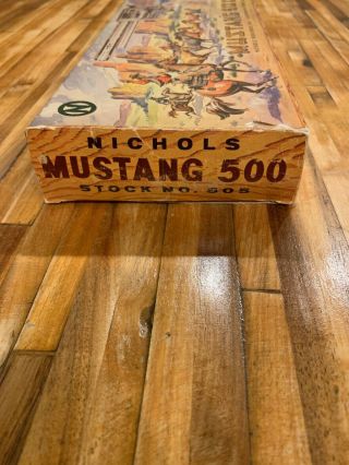 1959 NICHOLS MUSTANG 500 CAP GUN STOCK NO.  505 W/ORIGINAL BOX 7