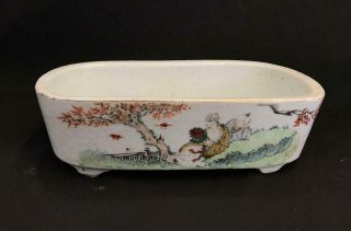 Chinese Porcelain Qianjiang Cai Tray - Republic Of China Period 1912 - 1949