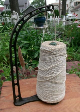 Antique Cast Iron General Store Counter String Twine Holder Vintage Old