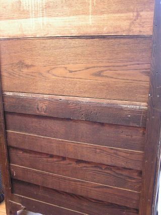 Early 1900 ' s American Solid Quarter Sawn Oak Sideboard Server Buffet 12
