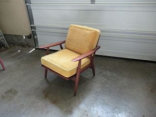 Vintage Hans Wegner For Getama Ge - 270 Danish Teak Lounge Chair