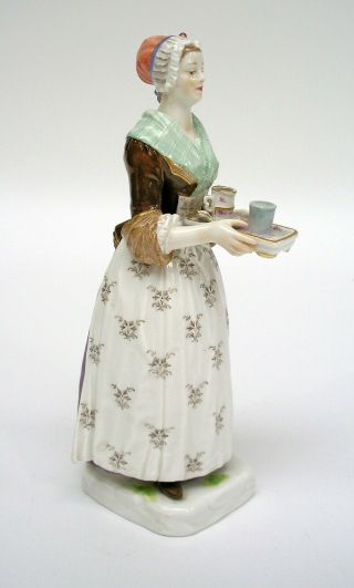 Meissen Porcelain Figure Of The Chocolate Girl By Liotard (helmig Design C.  1901)