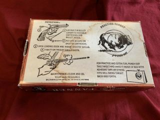 Mattel Shootin Shell Fanner cap gun in box: near 12