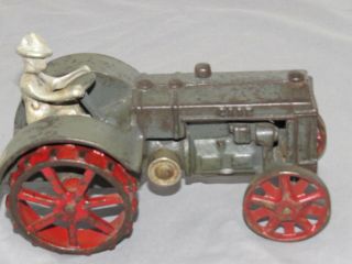 Vintage JI CASE Toy Tractor VINDEX Toys 1:16 1920 ' s Cast Iron 2