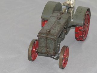 Vintage JI CASE Toy Tractor VINDEX Toys 1:16 1920 ' s Cast Iron 3