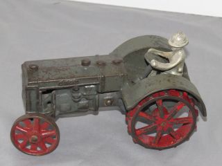 Vintage JI CASE Toy Tractor VINDEX Toys 1:16 1920 ' s Cast Iron 4