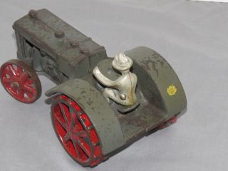 Vintage JI CASE Toy Tractor VINDEX Toys 1:16 1920 ' s Cast Iron 5