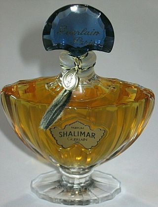 Vintage Guerlain Shalimar Perfume Bottle/Purple Box 1 OZ Sealed/Full 1980s 5