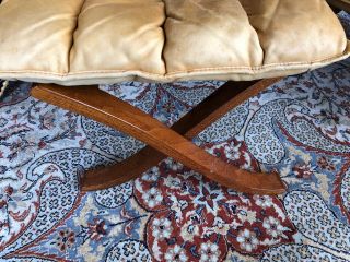 Ingmar Relling Leather Westnofa Folding Lounge Chair Ottoman Mid Century Modern 2