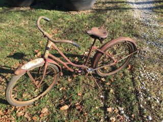Vintage Klinedinst Women’s Bicycle York Pa Made Garden Art Rusty
