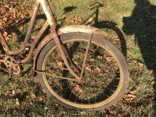 Vintage Klinedinst Women’s Bicycle York Pa Made Garden Art Rusty 5