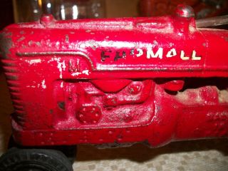 Antique Arcade Cast Iron Farmall Model M Toy Tractor GOOD PAINT 10