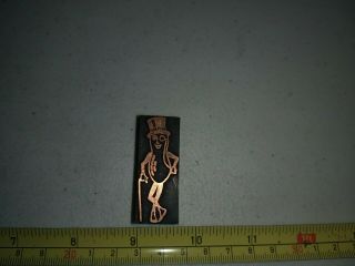 Vintage Letterpress Printing Block Mr Peanut Advertising 2