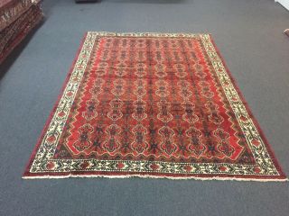 On Great Hand Knotted Persian - Hamadan Area Rug Geometric Carpet 7 