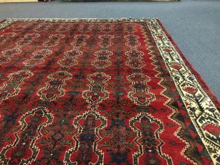 On Great Hand Knotted Persian - Hamadan Area Rug Geometric Carpet 7 ' 2 