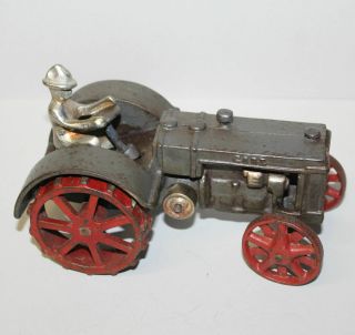 Antique Cast Iron Vindex Toy Case L Tractor Paint