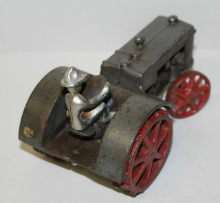 Antique Cast Iron Vindex toy Case L Tractor paint 6