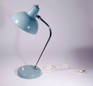 Vintage Table Lamp 50s 60s Mid Century Italian Metal Industrial Sputnik Stilnovo