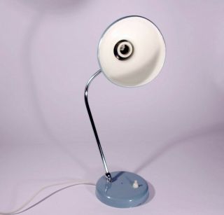 Vintage Table Lamp 50s 60s Mid Century Italian Metal Industrial Sputnik Stilnovo 6