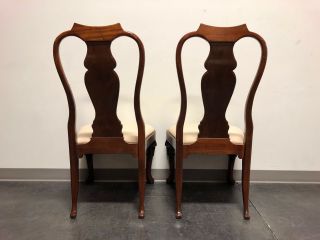 Solid Mahogany Queen Anne Dining Side Chairs - Pair 2 5