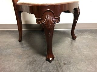 Solid Mahogany Queen Anne Dining Side Chairs - Pair 2 9