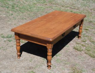 Vintage Ethan Allen Baumritter Maple Early American Colonial style Coffee Table 9