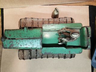 Vintage Arcade Cast Iron 271 Caterpillar Tractor with Treads and Decals 1930 7