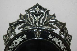 Elegant Venetian Etched Glass Wall Mirror 28 