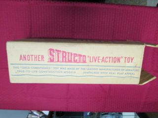 Vintage Structo Mfg.  Co " Dump Truck " Toy Box (box Only) Has Some Writing On It