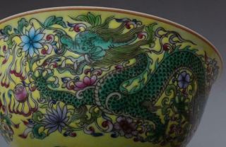 VERY FINE CHINESE FAMILLE ROSE PORCELAIN BOWL YONGZHENG MARKED (634) 10