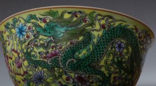 VERY FINE CHINESE FAMILLE ROSE PORCELAIN BOWL YONGZHENG MARKED (634) 4