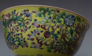 VERY FINE CHINESE FAMILLE ROSE PORCELAIN BOWL YONGZHENG MARKED (634) 7