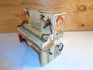 HOWDY DOODY PIANO 1950 ' s USA by UNIQUE ART MFG.  Co. 2