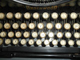Antique 1920 ' s Underwood Standard Typewriter No.  5 Serial 1299236 10