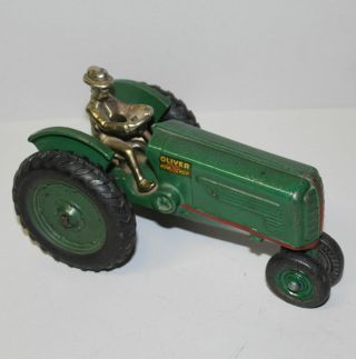 Antique Arcade Cast Iron Row Crop 70 Oliver Tractor