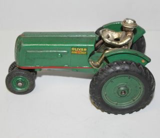 Antique Arcade Cast Iron Row Crop 70 Oliver Tractor 2