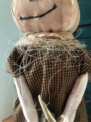 Primitive Halloween Pumpkin Doll Merrit 6