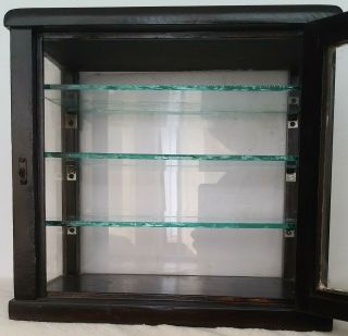 Rare Early Antique Vintage Barber ' s/Apothecary/Dental Cabinet Display Case 11