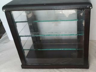 Rare Early Antique Vintage Barber ' s/Apothecary/Dental Cabinet Display Case 7
