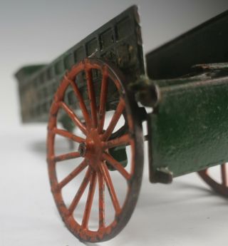 ANTIQUE IVES CAST IRON ADAMS EXPRESS DELIVERY FARM WAGON TOY 9