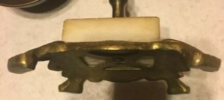 VTG Balance Scale of Justice Brass Marble Base from greece 9 2/8” Tall 5