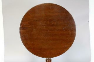 A VERY FINE 18TH C PA QUEEN ANNE MAHOGANY TILT TOP BIRDCAGE CANDLESTAND 5
