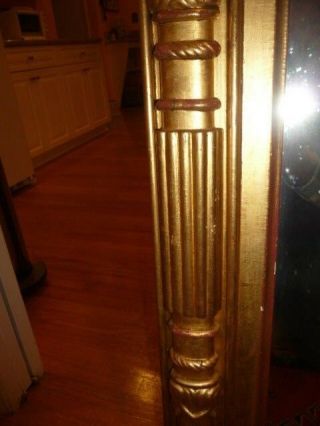 Antique Empire American Federal Mirror Gilt Wood 49 