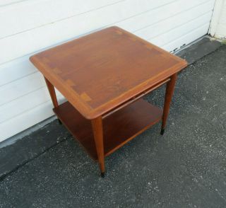 Mid Century Modern Dovetailed Inlaid Side End Table By Lane Furniture 9532