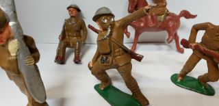 VINTAGE BARCLAY,  MANOIL,  LEAD FIGURES SOLDIERS 5 figures 3