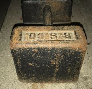 R.  S Co Richardson Scale 30 LB weight Door Stop Antique Vintage Strong Man 5