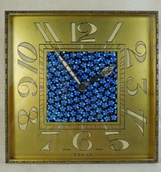 RARE OVERSIZE 1930s SANDOZ SWISS ENAMEL DIAL EASEL CLOCK 8 DAY 15 JEWEL $450, 4