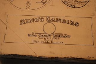 Antique Lithograph Printing Stone Coca - Cola Ad King ' s Candy Dawson ' s Jellies, 10