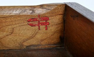 Antique L & J.  G.  Stickley Handcraft Mission oak Arts & Crafts desk library table 9
